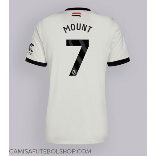 Camisa de time de futebol Manchester United Mason Mount #7 Replicas 3º Equipamento 2024-25 Manga Curta